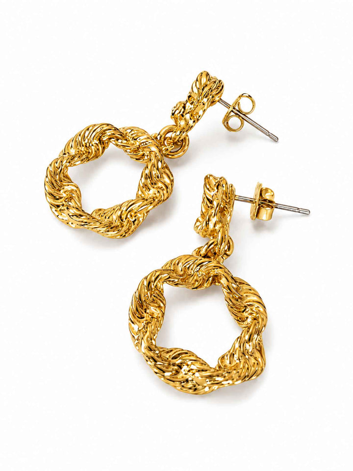 twisted-gold-hoop-drop-earrings-back-view